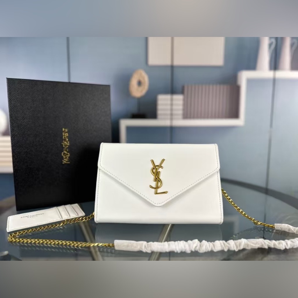 Yves Saint Laurent Envelope Chain Wallet